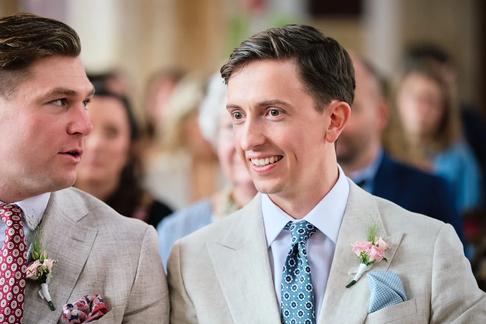 A moment from Jas & Seb’s wedding at St Martin’s Church, New Buckenham