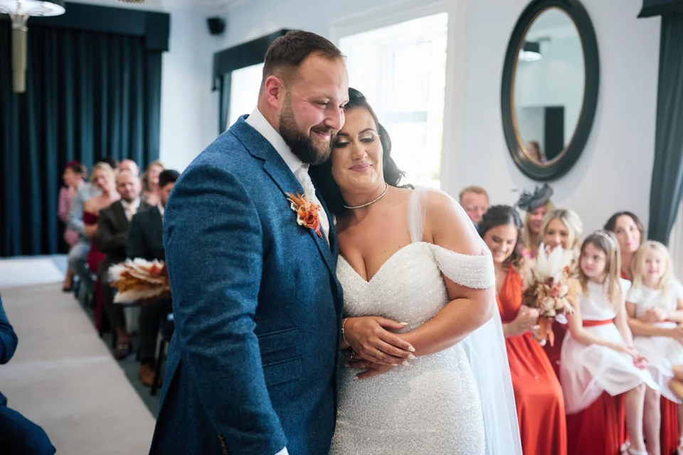 A moment from Sami & Jordan’s wedding at Swynford Manor