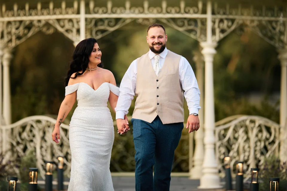 A moment from Sami & Jordan’s wedding at Swynford Manor