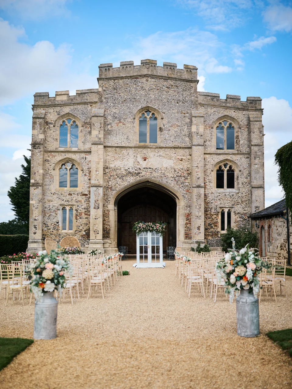 A moment from Alisa & Sam’s wedding at Pentney Abbey