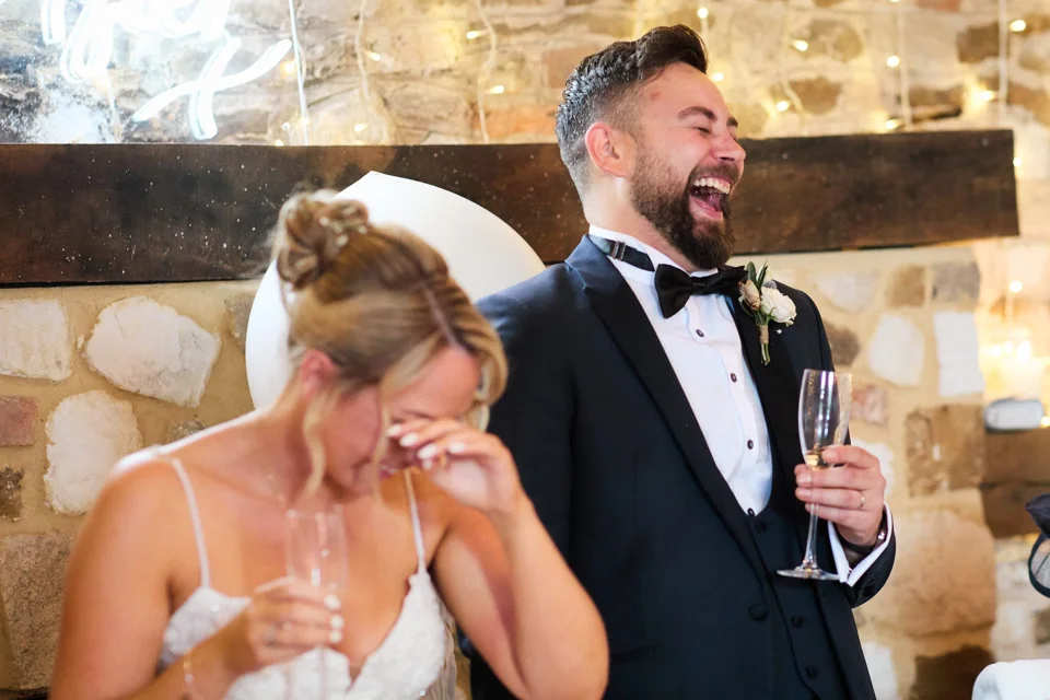 A moment from Alisa & Sam’s wedding at Pentney Abbey