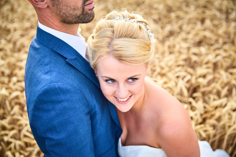 A moment from Katie & Callum’s wedding at Glebe Farm Barn