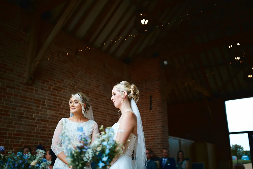A moment from Charlotte & Gemma’s wedding at Southwood Hall