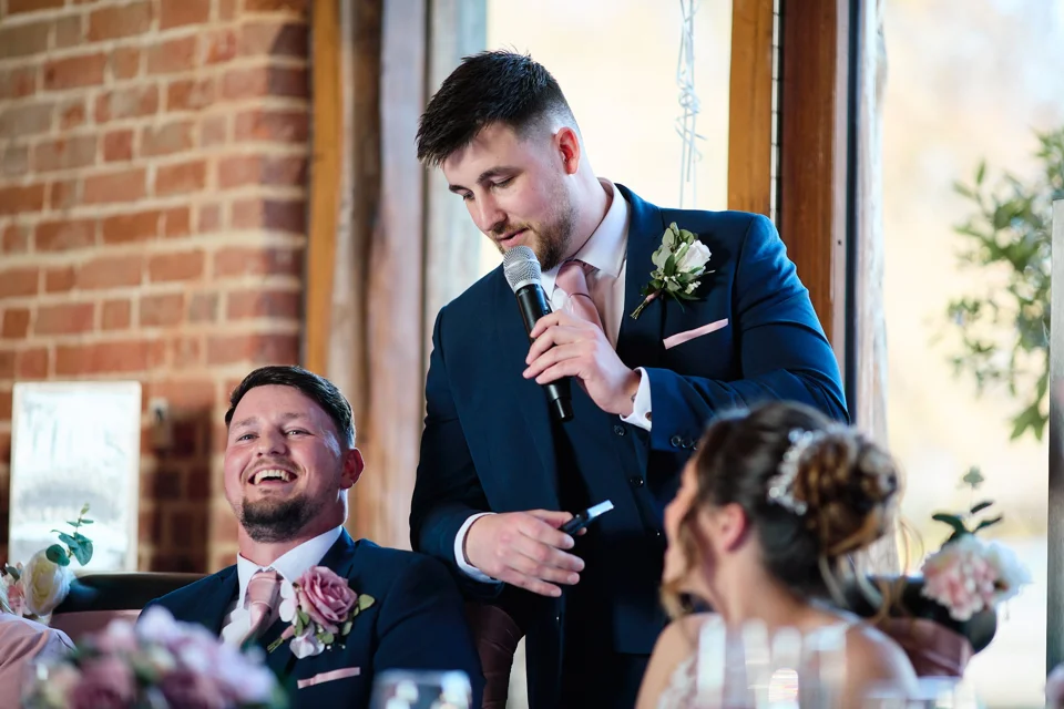 A moment from Carrie & Thomas’s wedding at Southwood Hall