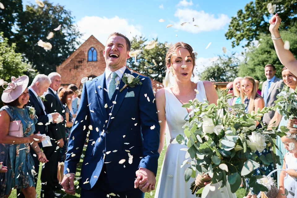 A moment from Alice & Sam’s wedding at The Reading Room