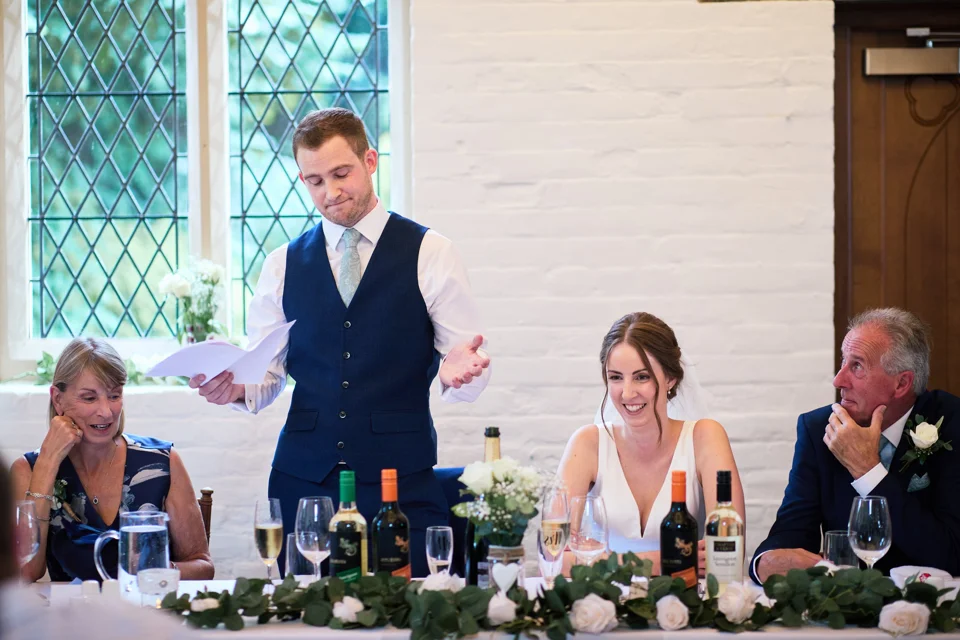 A moment from Alice & Sam’s wedding at The Reading Room